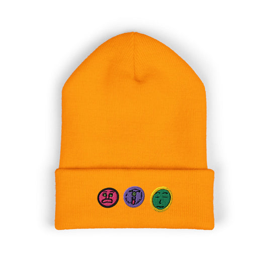 Embroidered Classic Cuffed Beanie - Sweet ‘N Sour Sauce Design